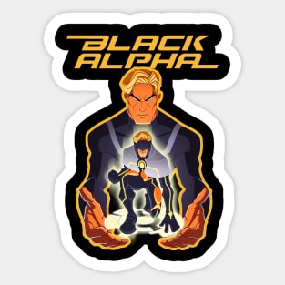 BLACK ALPHA (Comic) Sticker